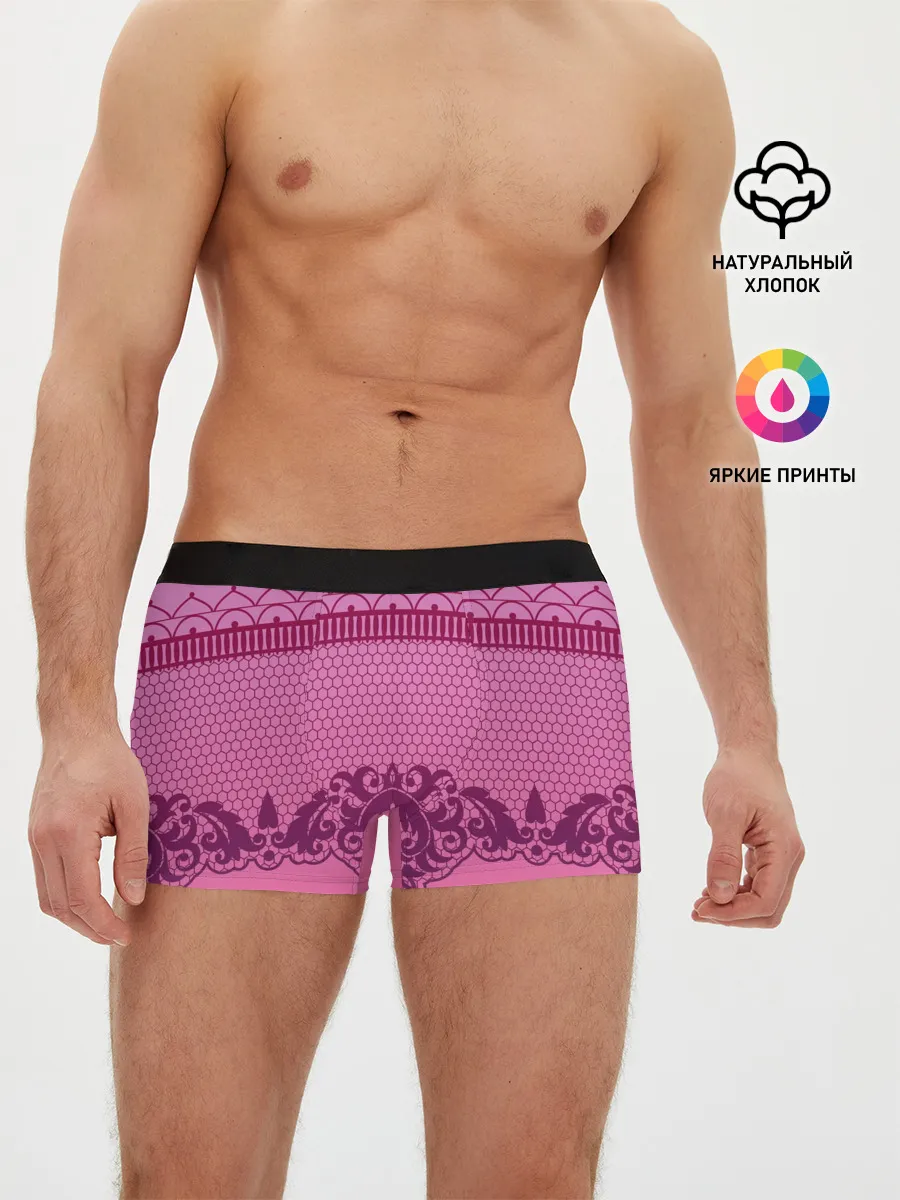 Мужские трусы боксеры / Кружева