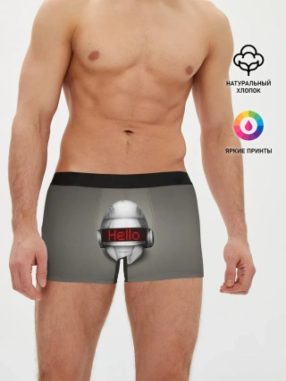 Мужские трусы боксеры / Daft Punk | Hello