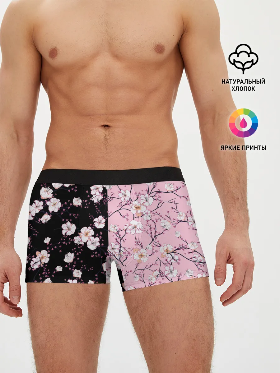 Мужские трусы боксеры / САКУРА | SAKURA | ВИШНЯ
