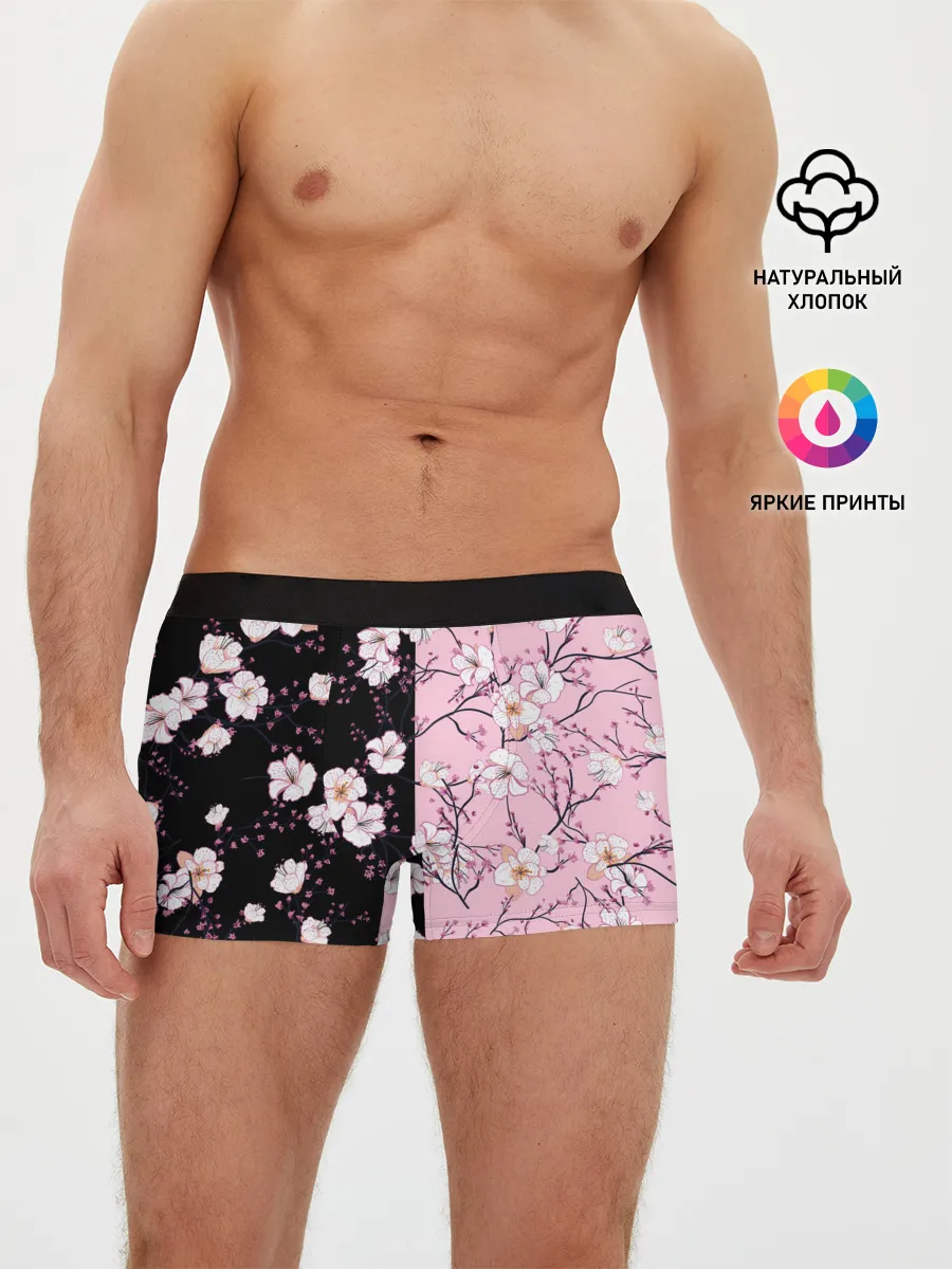 Мужские трусы боксеры / САКУРА | SAKURA | ВИШНЯ