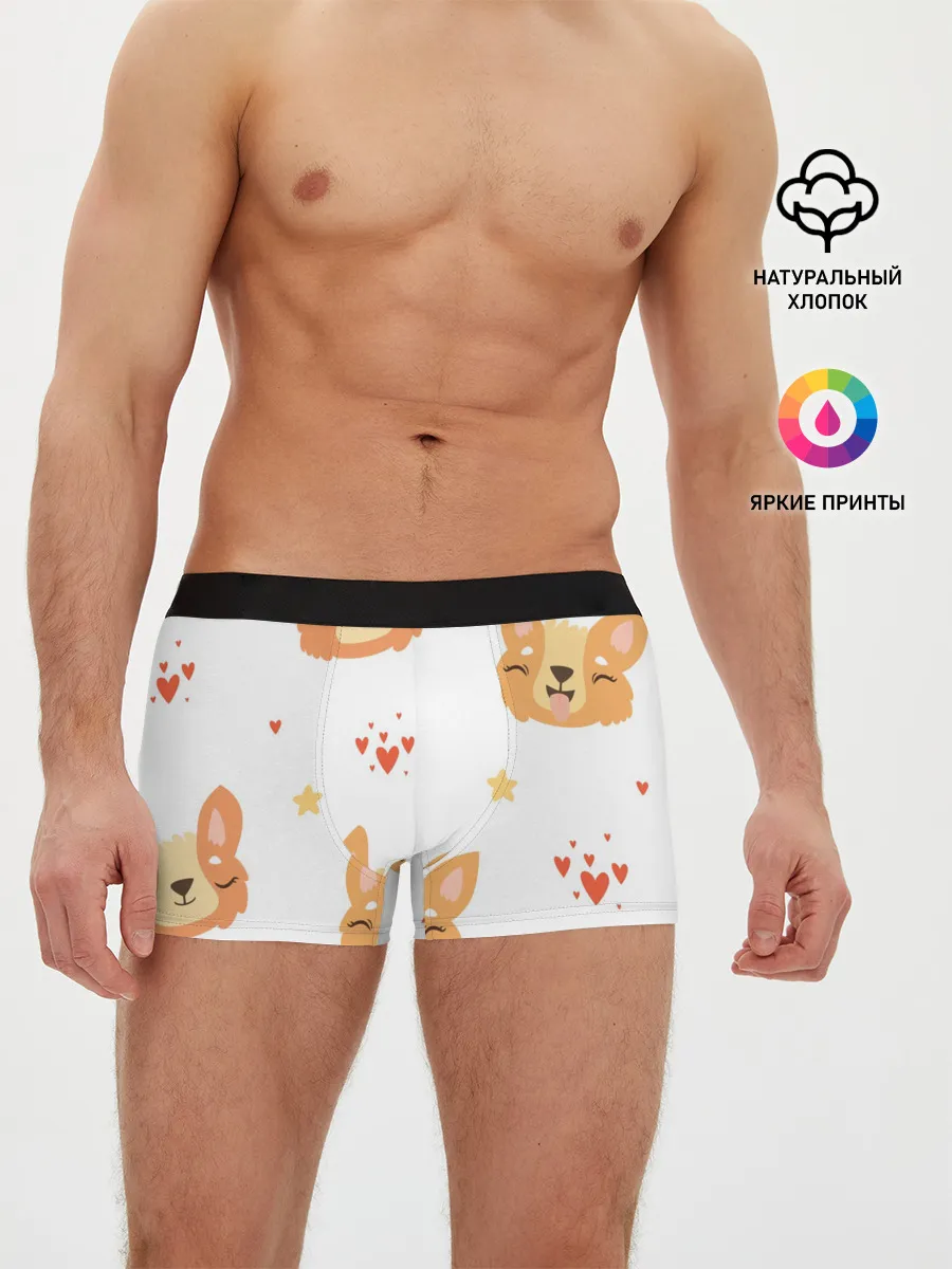 Мужские трусы боксеры / Милый Корги