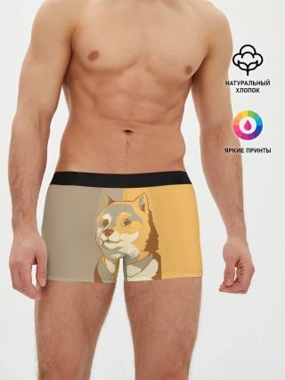 Мужские трусы боксеры / Doge Wow