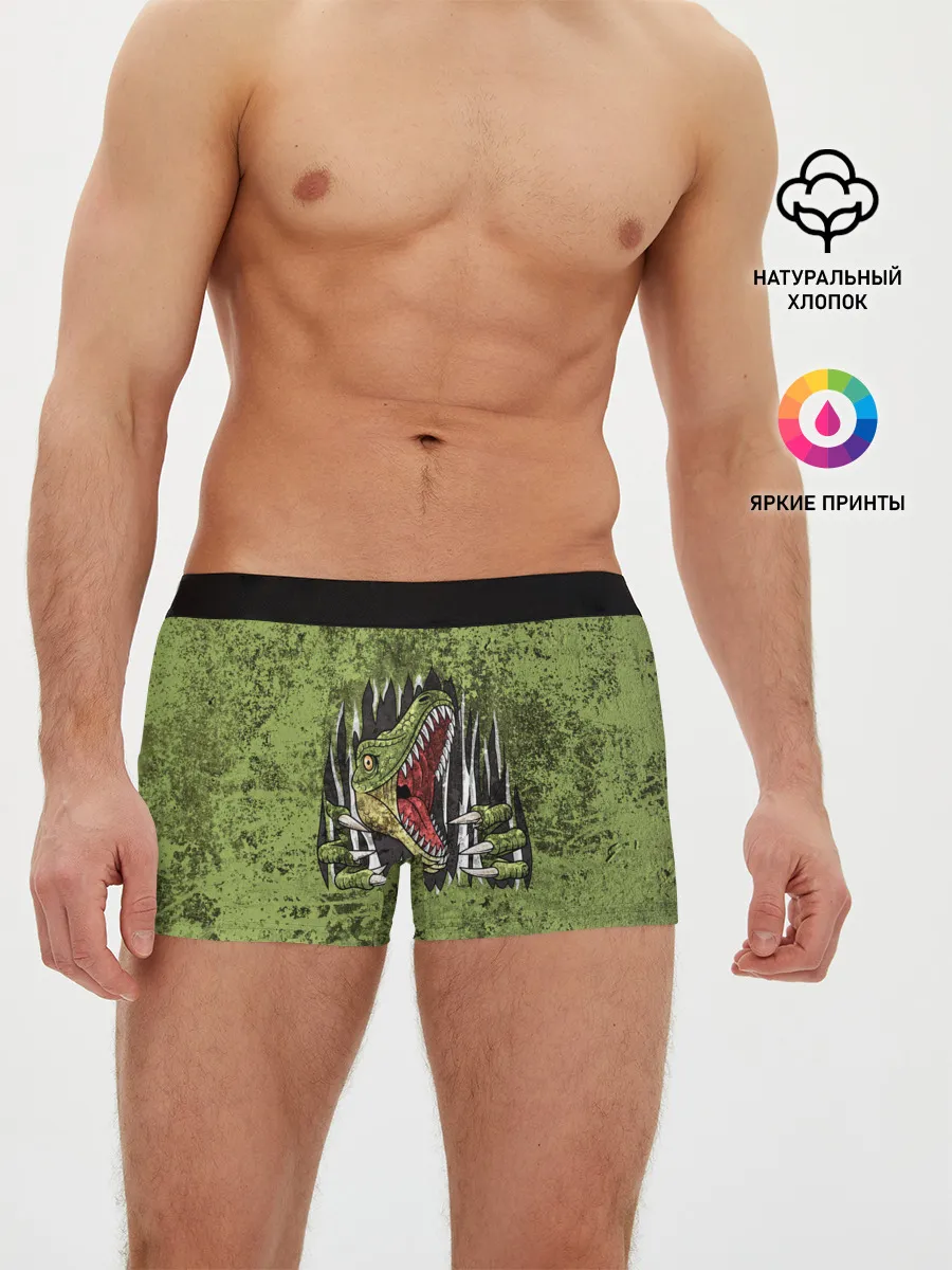 Мужские трусы боксеры / Динозавр из груди | Dino