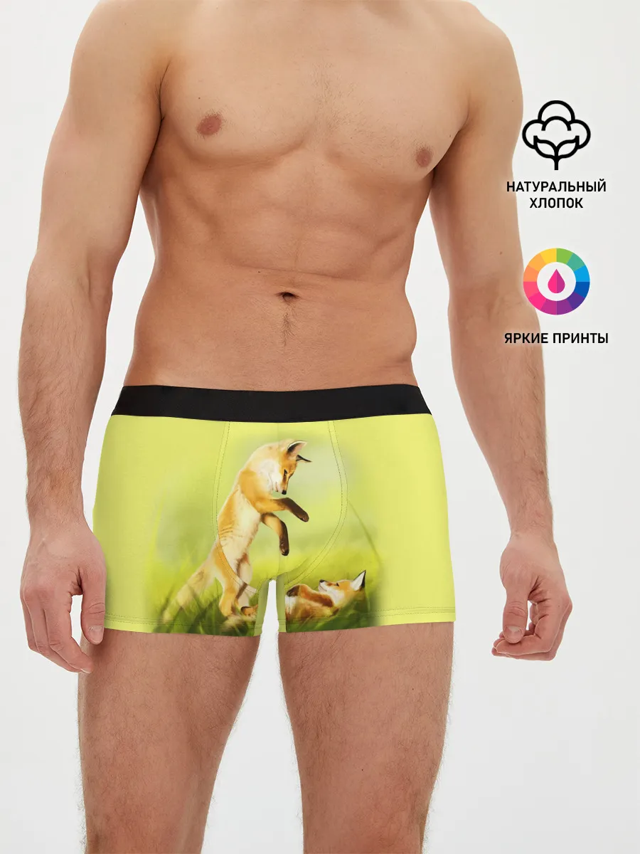 Мужские трусы боксеры / Лисята