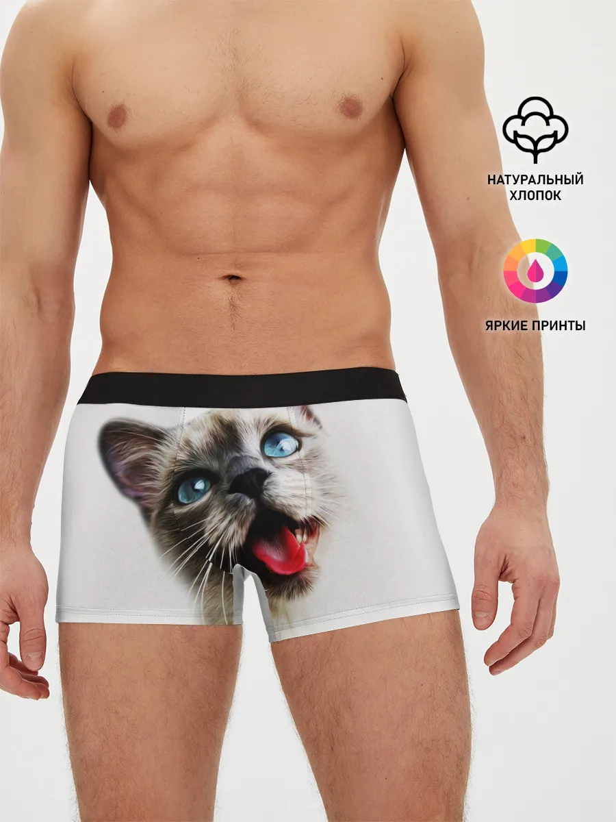 Мужские трусы боксеры / Котик
