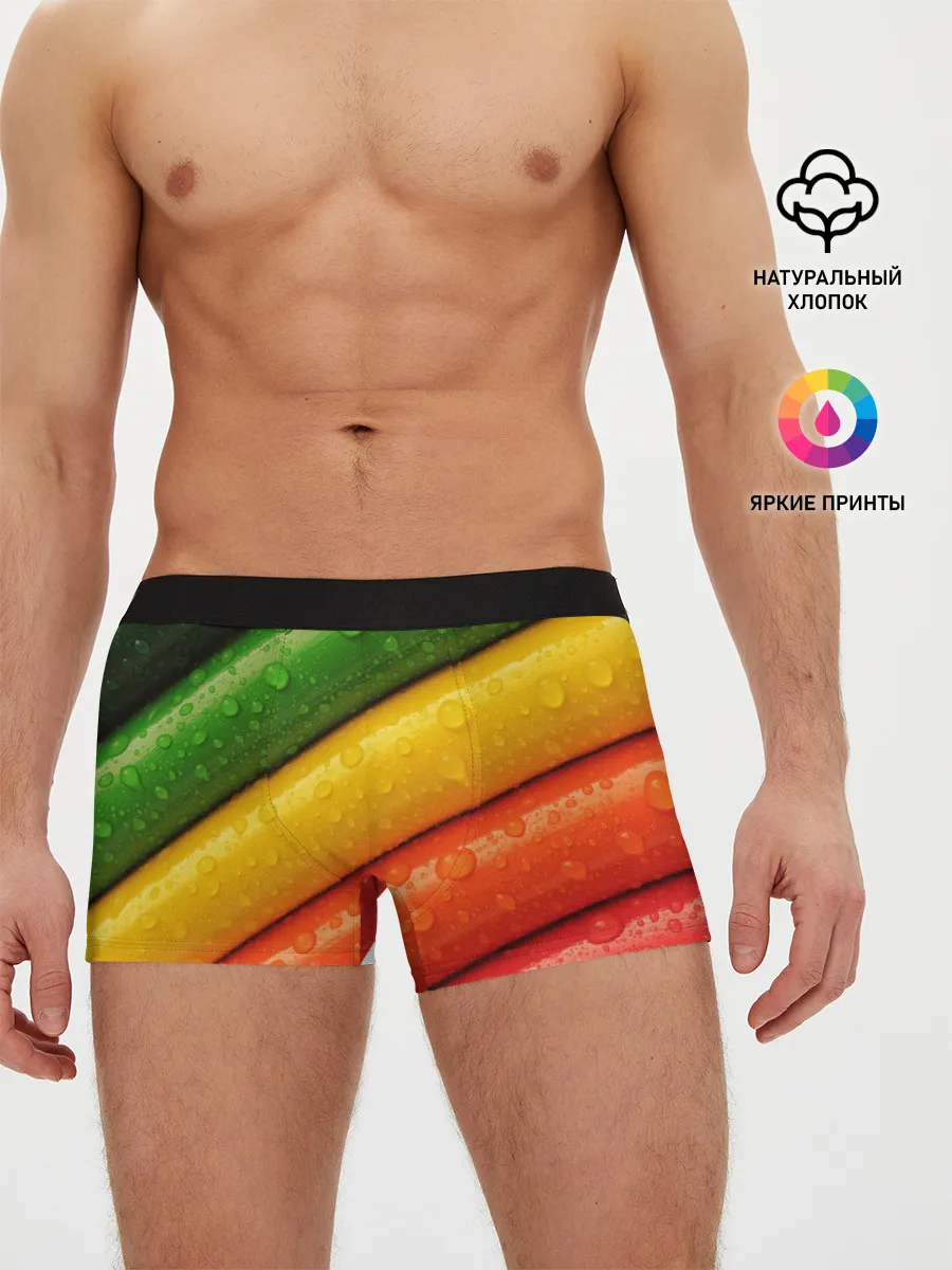 Мужские трусы боксеры / Цветные линии