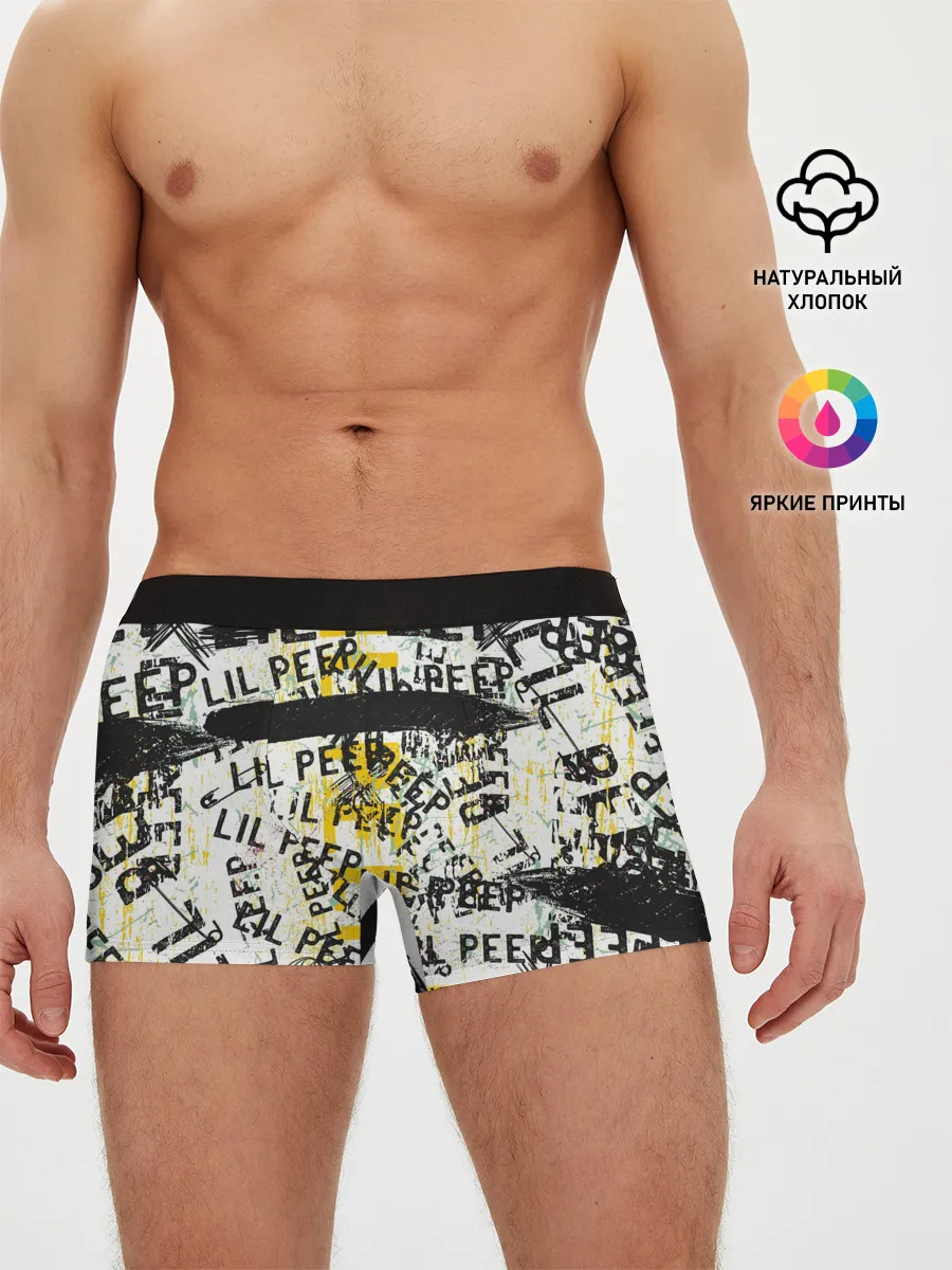 Мужские трусы боксеры / LIL PEEP Vintage Graffiti Wall