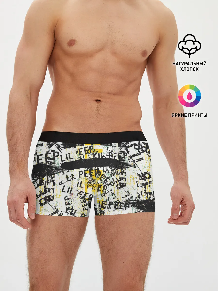 Мужские трусы боксеры / LIL PEEP Vintage Graffiti Wall