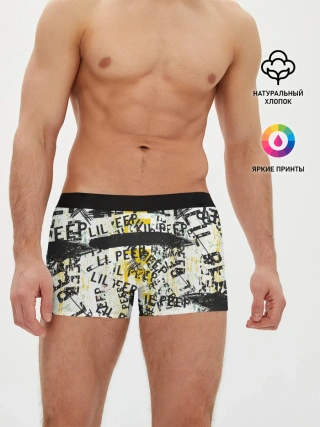 Мужские трусы боксеры / LIL PEEP Vintage Graffiti Wall