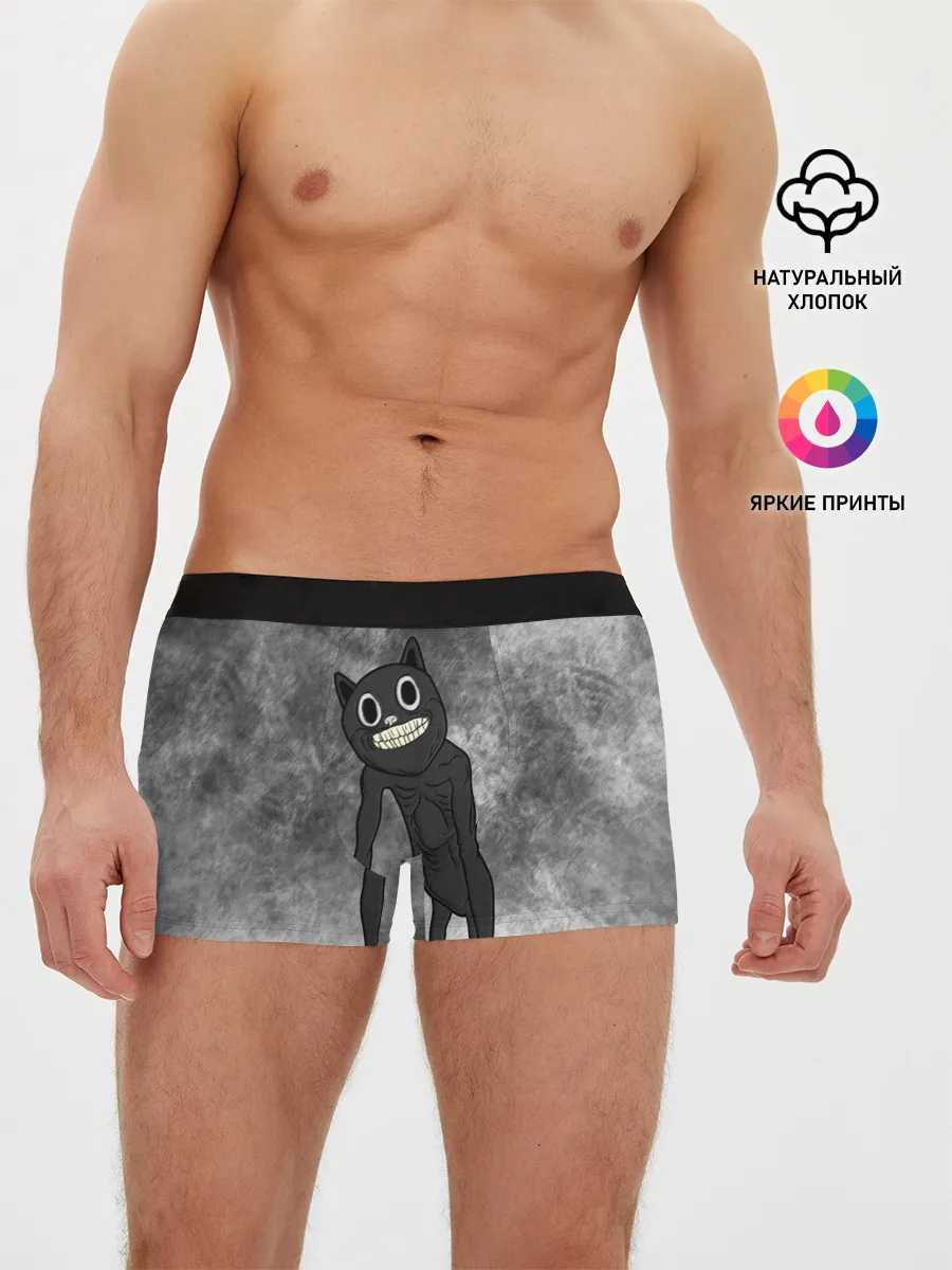 Мужские трусы боксеры / Cartoon cat