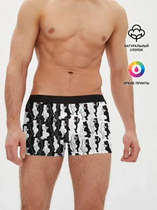 Мужские трусы боксеры / MONOKUMA / МОНОКУМА ПАТТЕРН