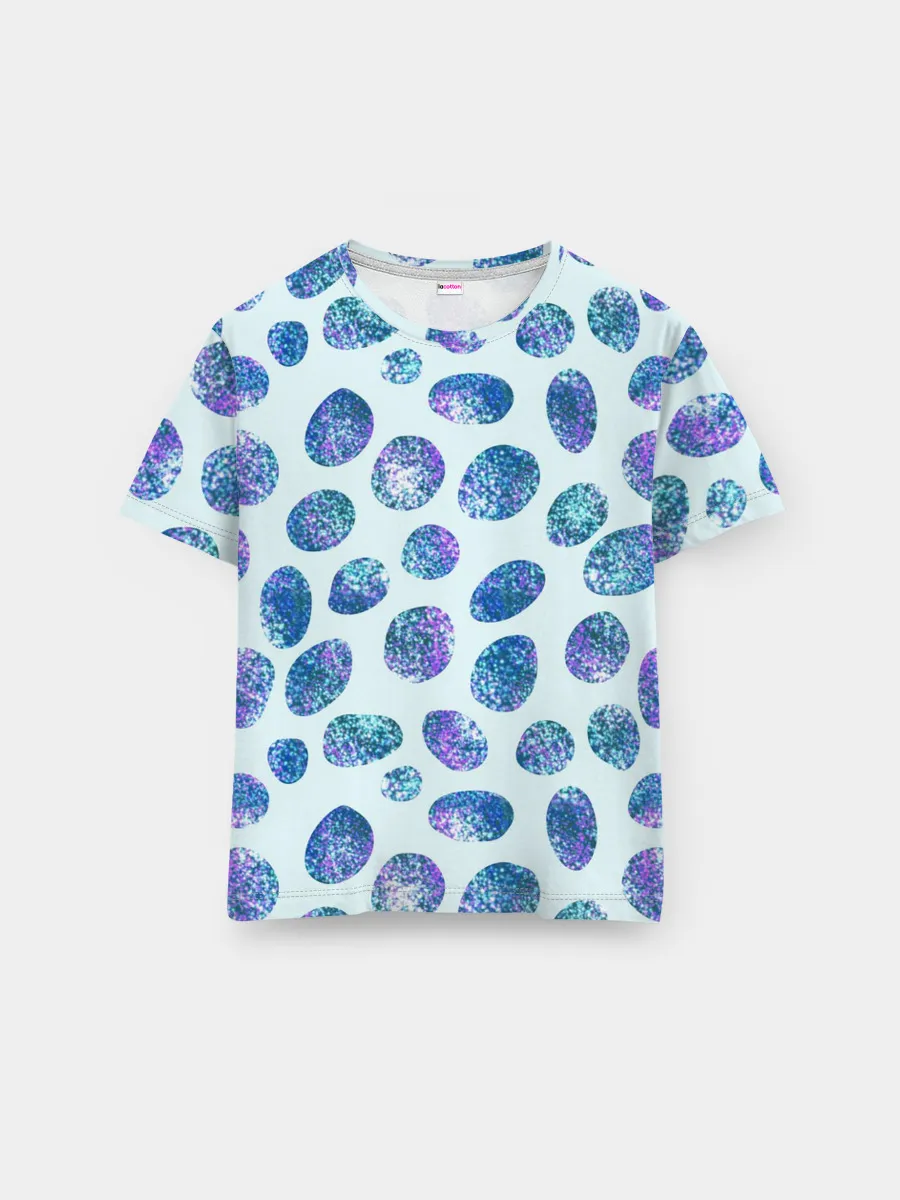 Мужская базовая футболка / Драгоценные синие камни