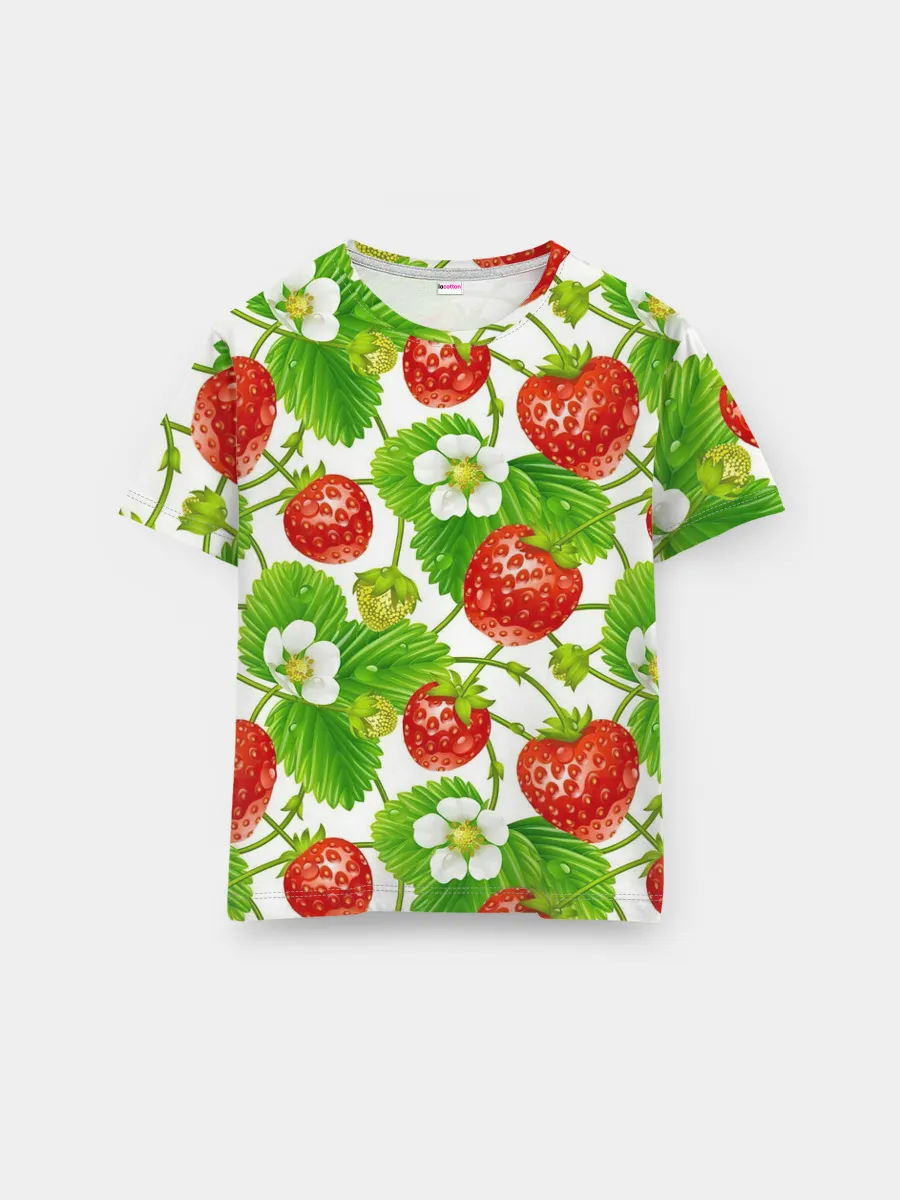 Мужская базовая футболка / Земляника