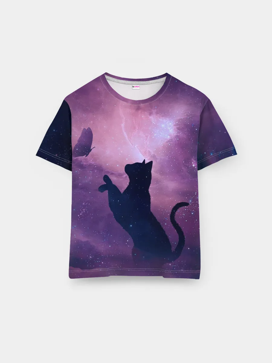 Мужская базовая футболка / Star Cat