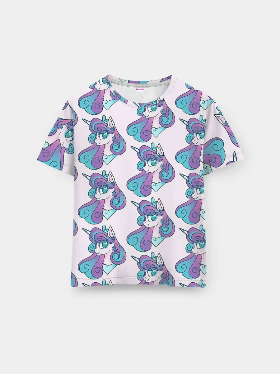 Мужская базовая футболка / Пони узор