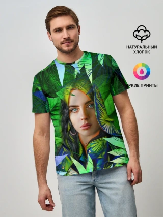 Мужская базовая футболка / BILLIE EILISH | БИЛЛИ АЙЛИШ