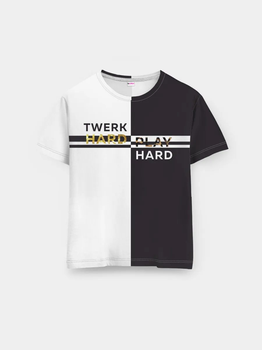 Мужская базовая футболка / Twerk hard