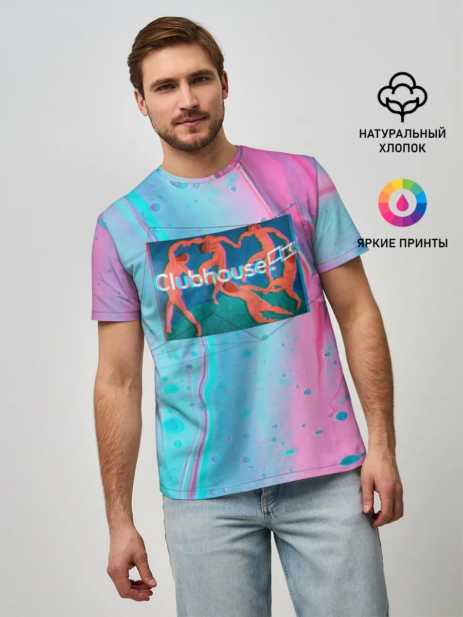 Мужская базовая футболка / Clubhouse геометрия | Клабхаус