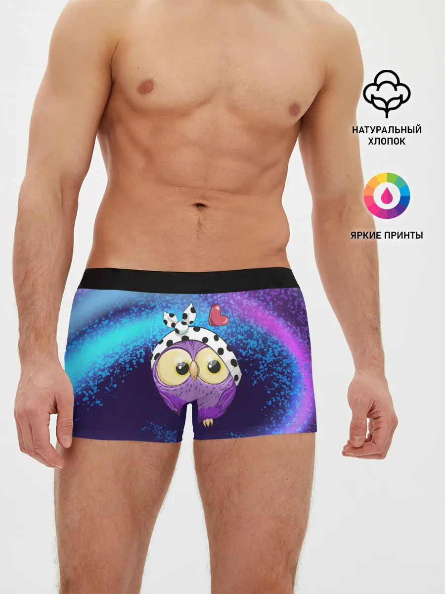Мужские трусы боксеры / Стильная сова