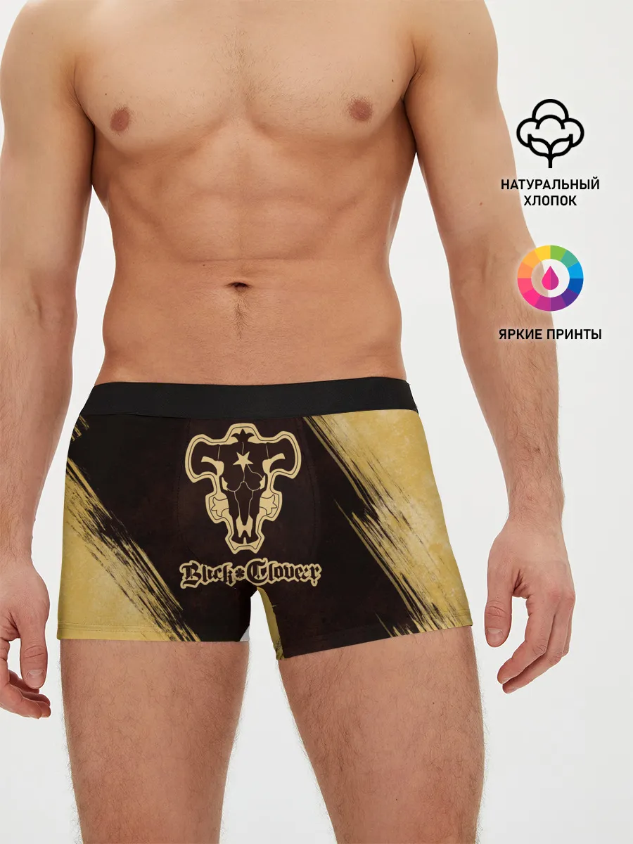 Мужские трусы боксеры / Черный Клевер