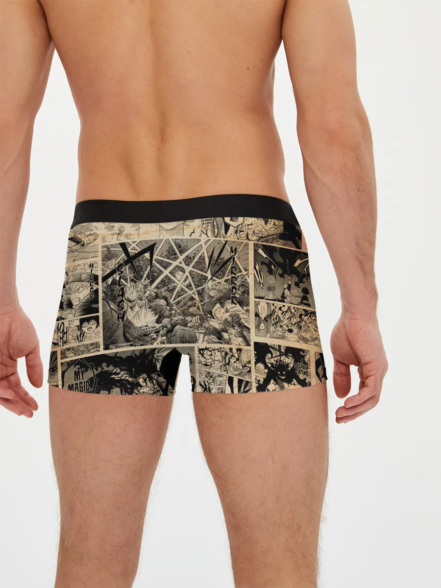 Мужские трусы боксеры / Черный Клевер