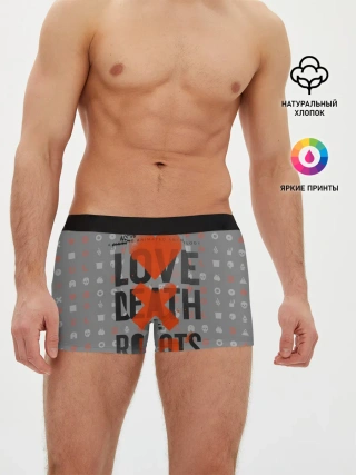 Мужские трусы боксеры / LOVE DEATH + ROBOTS