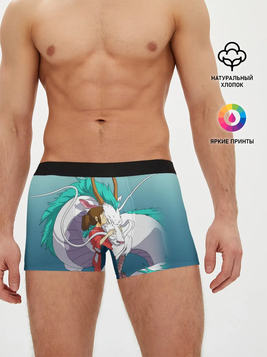 Мужские трусы боксеры / Тихиро целует Хаку