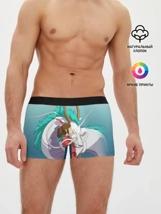 Мужские трусы боксеры / Тихиро целует Хаку