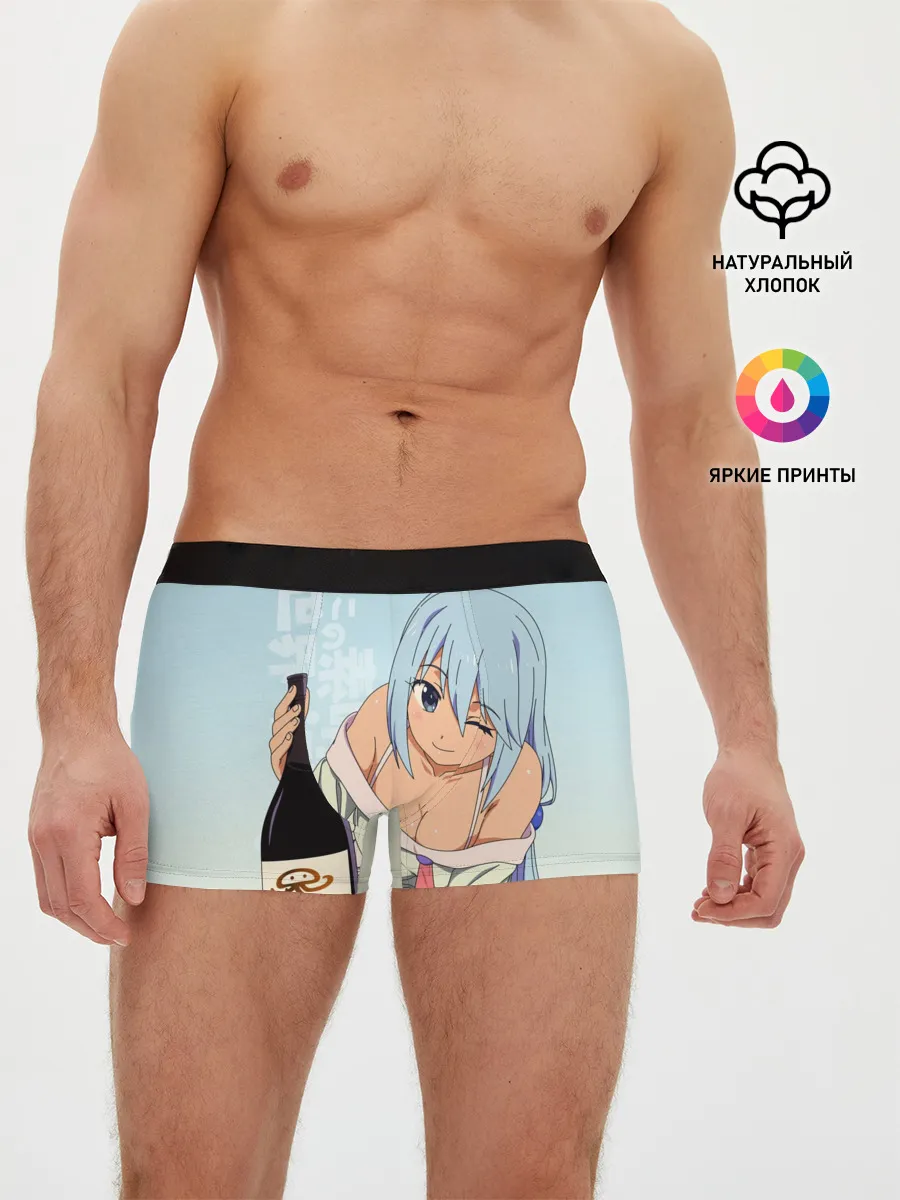 Мужские трусы боксеры / KonoSuba бутылка
