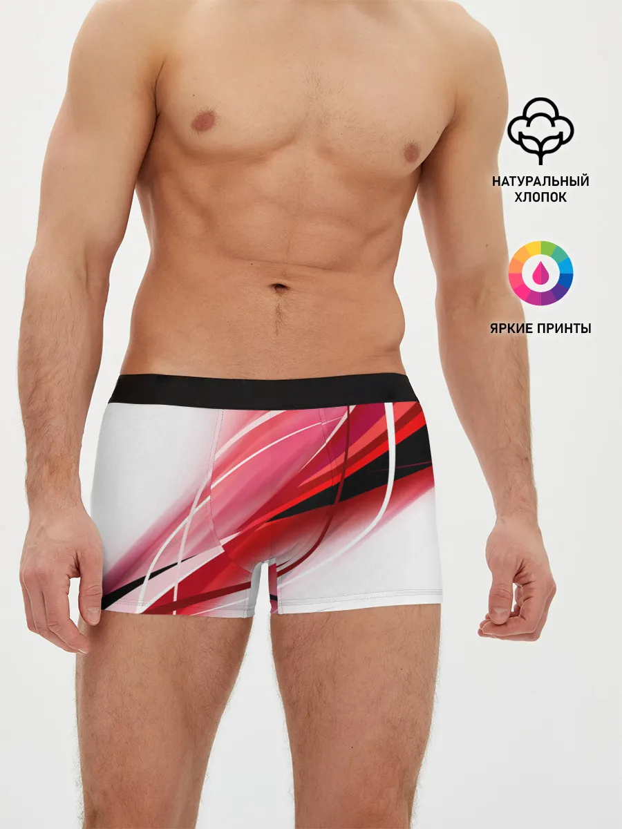 Мужские трусы боксеры / Красная линия