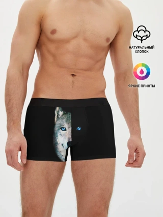 Мужские трусы боксеры / Волк