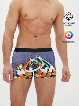 Мужские трусы боксеры / Уличный художник
