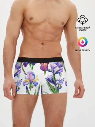 Мужские трусы боксеры / Ирисы
