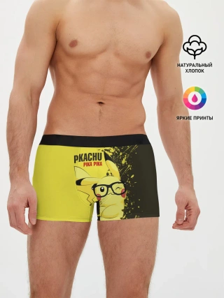 Мужские трусы боксеры / Pikachu Pika Pika