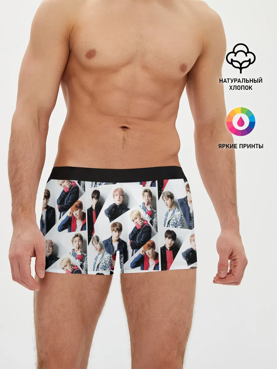 Мужские трусы боксеры / BTS COLLAGE