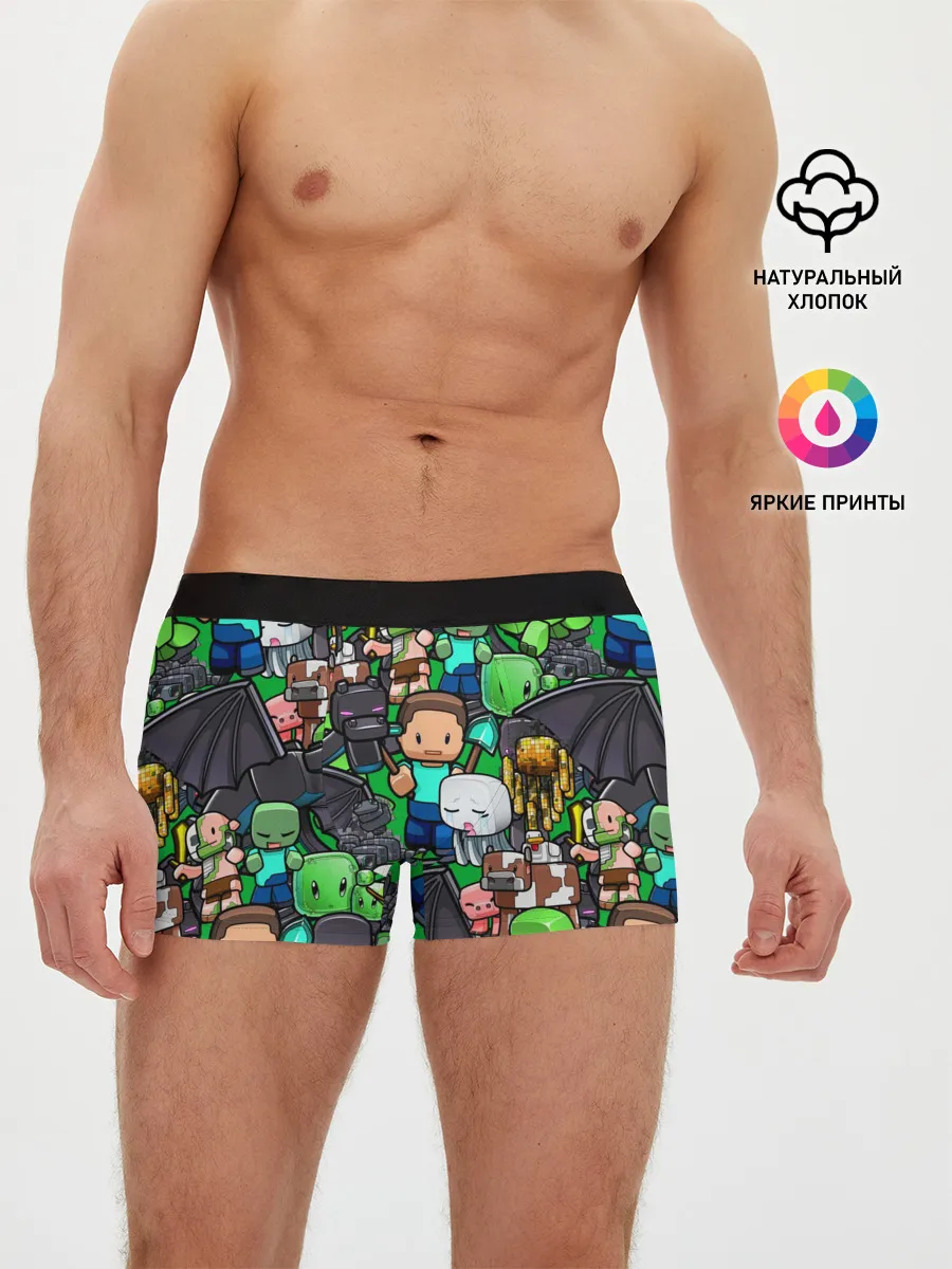 Мужские трусы боксеры / Майнкрафт
