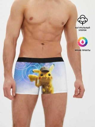 Мужские трусы боксеры / Pikachu Detective