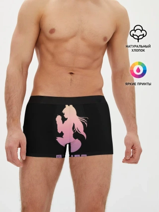 Мужские трусы боксеры / силуэт Аниме-девочки-оборотня