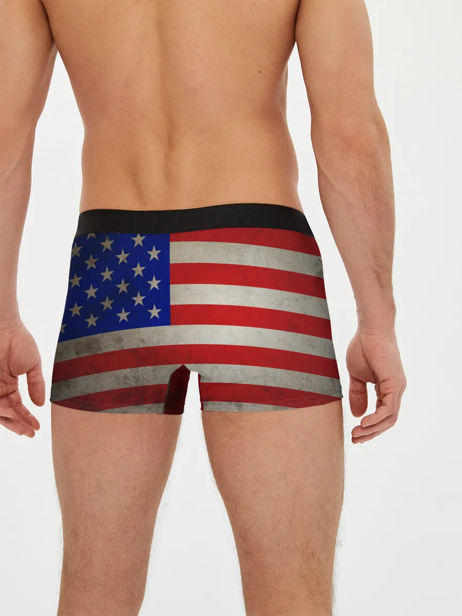Мужские трусы боксеры / Американский флаг