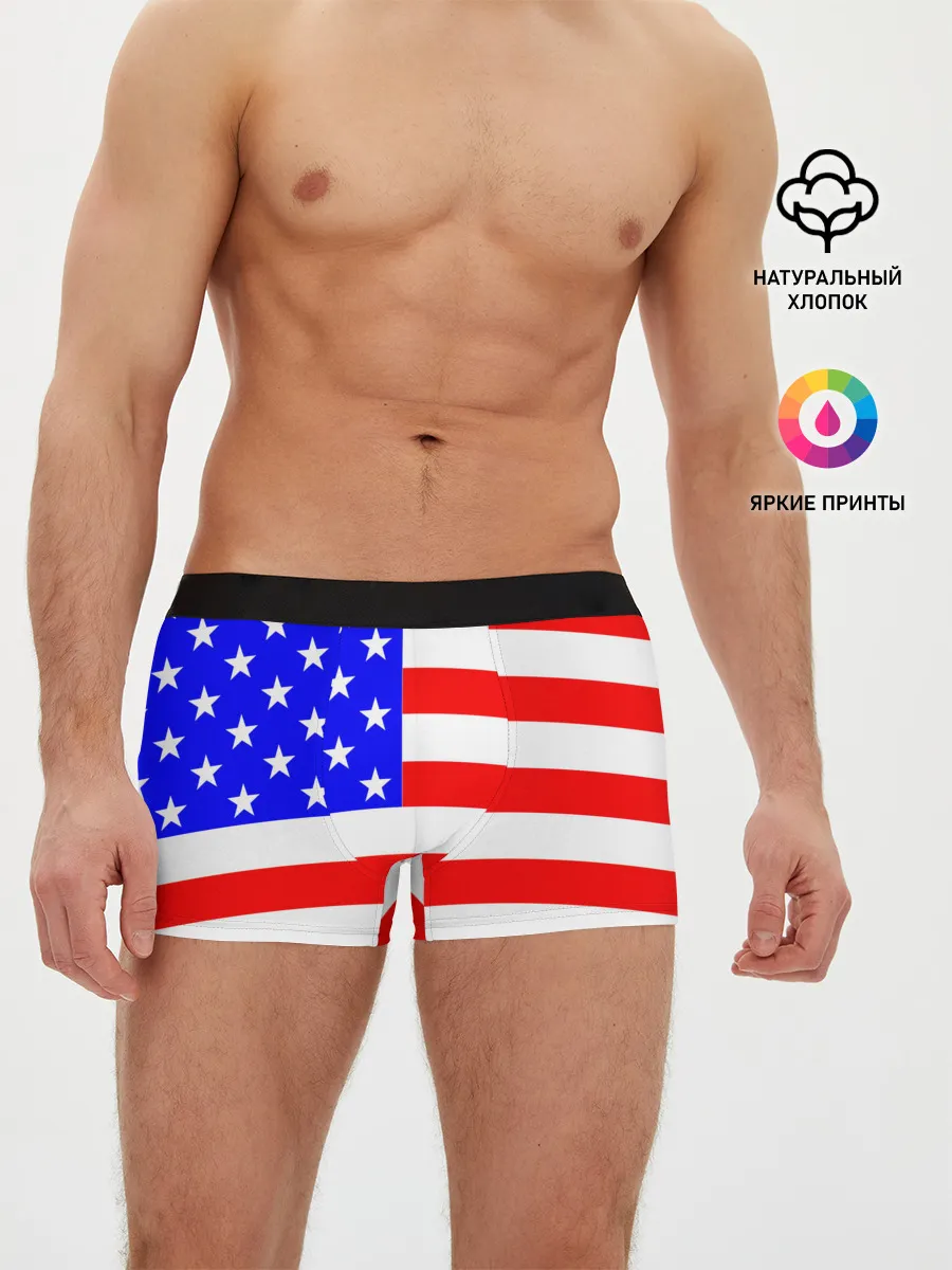 Мужские трусы боксеры / АМЕРИКАНСКИЙ ФЛАГ