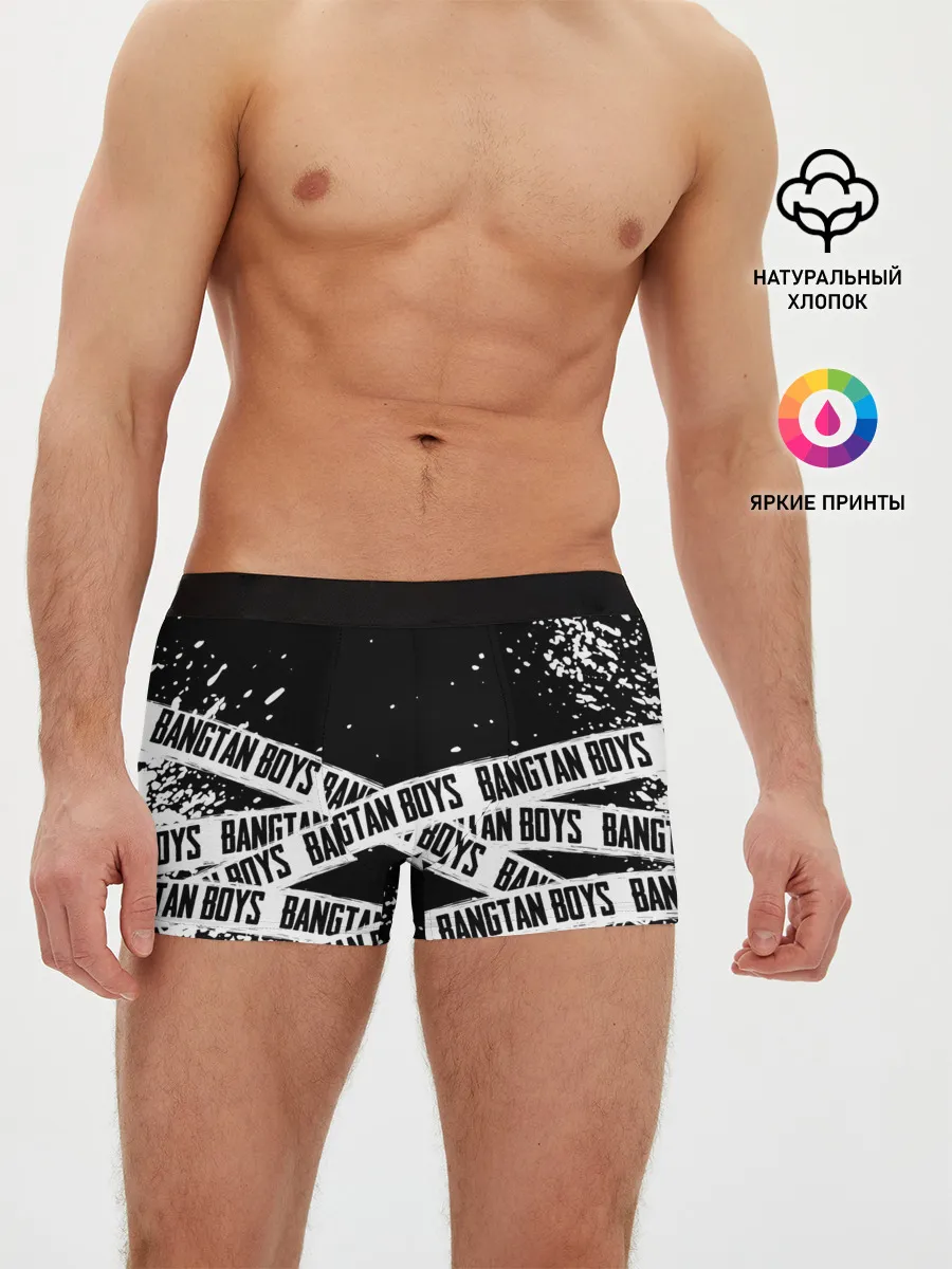 Мужские трусы боксеры / BTS / БТС