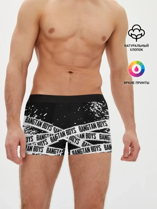 Мужские трусы боксеры / BTS / БТС