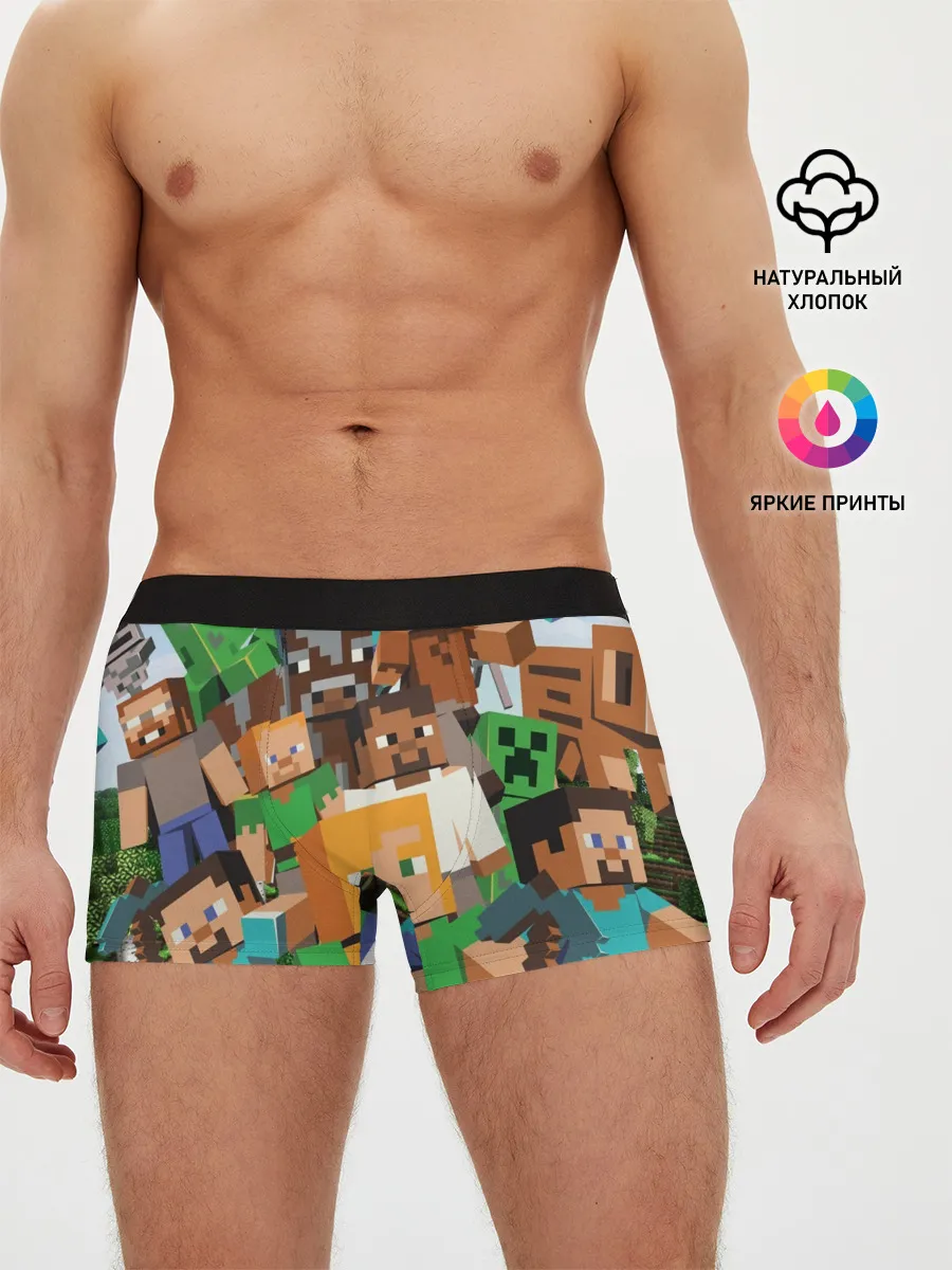 Мужские трусы боксеры / MINECRAFT