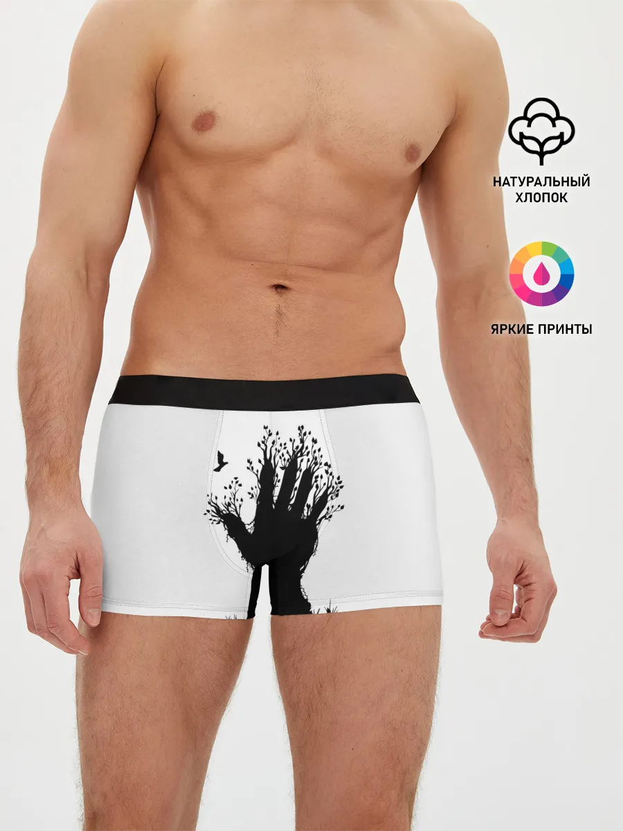 Мужские трусы боксеры / Дерево