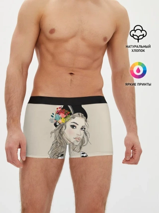 Мужские трусы боксеры / Парижанка в берете