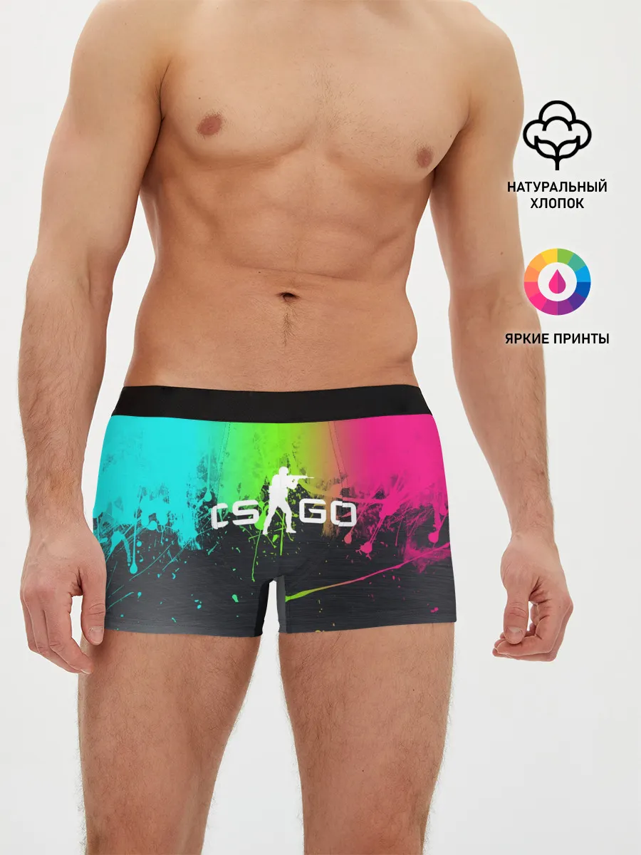 Мужские трусы боксеры / Фосфор CS:Go