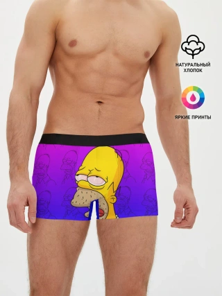 Мужские трусы боксеры / Уставший Гомер