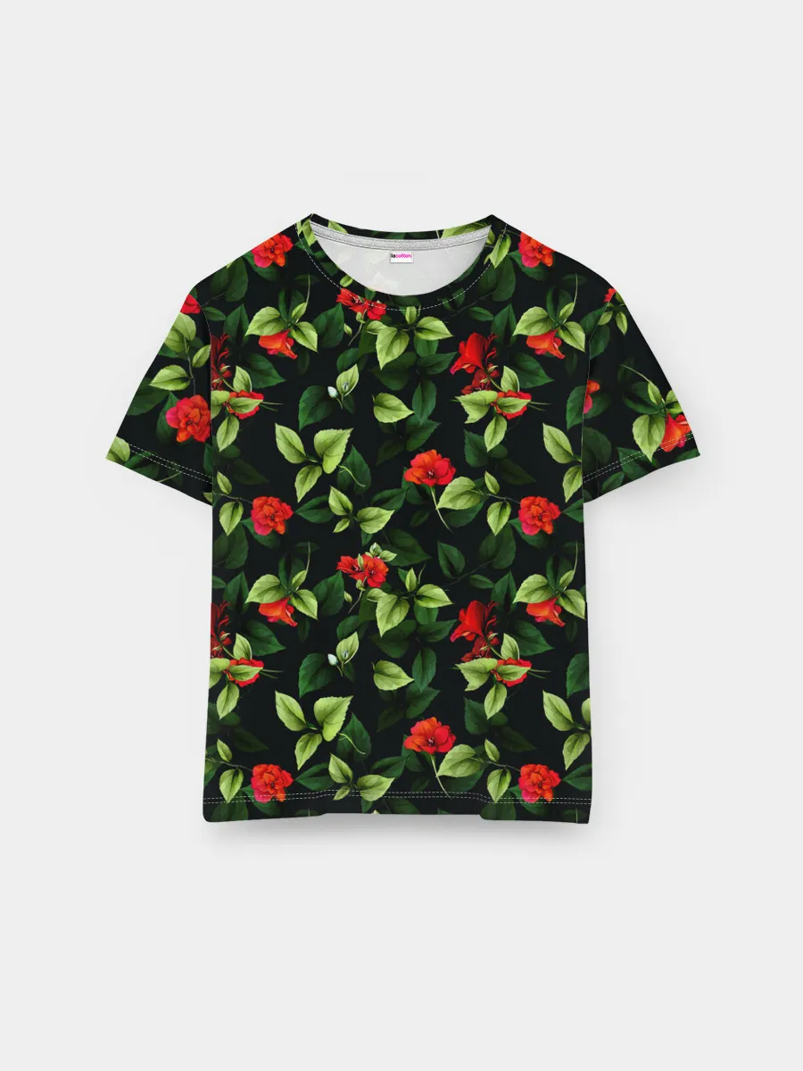 Мужская базовая футболка / Цветочный сад