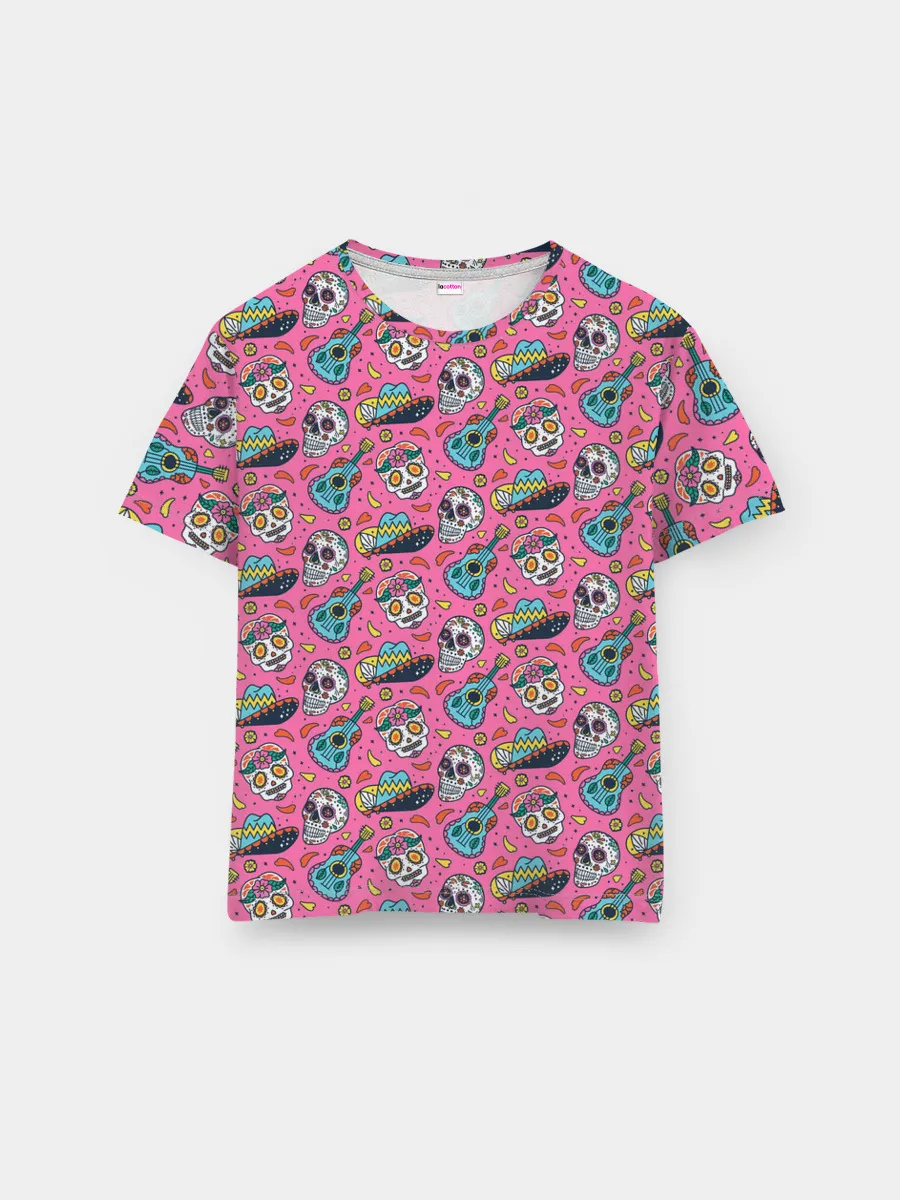 Мужская базовая футболка / День мертвых