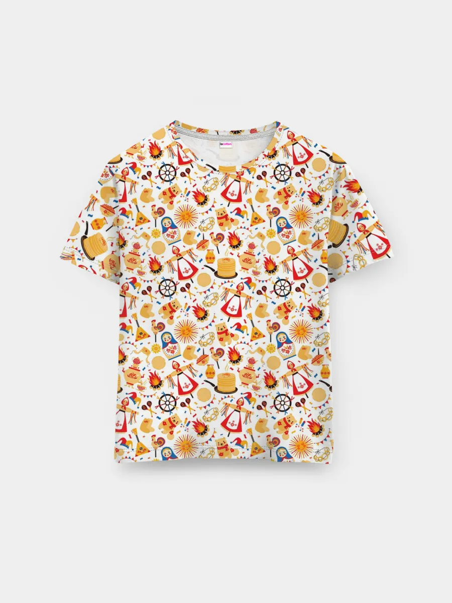 Мужская базовая футболка / Масленица